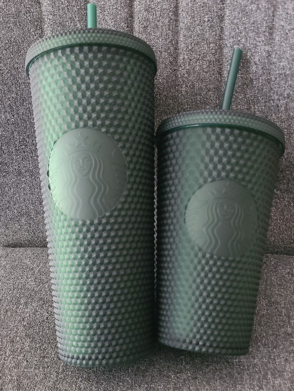 Starbucks Dark Green Jelly Studded Tumbler Set Matte